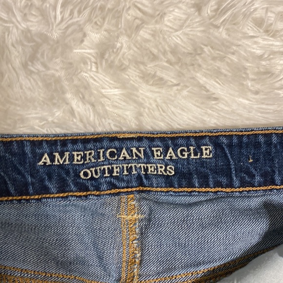 Blue Jean Shorts With Cream Lace in the Pockets - Picture 3 of 3